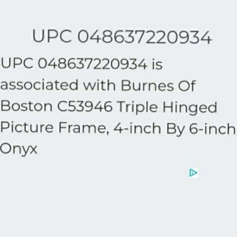 Burnes Of Boston Onyx Triple Hinge Picture Frame 4" X 6" - Picture 6 of 8